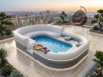 Canapé-transat gonflable pour piscine ou lac – 6 x 4 x 1,2 m – Image 6