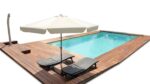 Piscine bois rectangulaire Lenny avec plage et escalier – Image 9