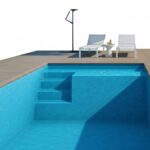 Piscine coque Olympie 2 de 5.90 x 3.20 x 1.50 m + ECO pièces à sceller sans filtration