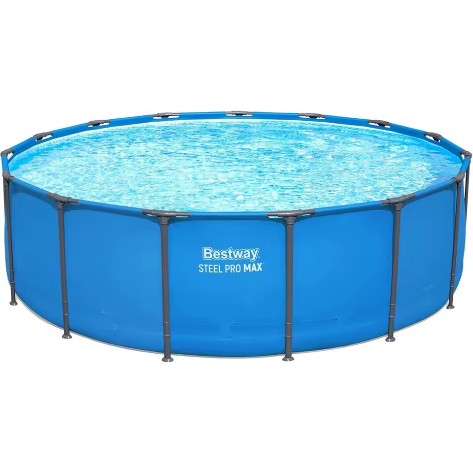 download - 2026-07-16T074503.934 Piscine hors-sol ronde 15 pi x 48 po, structure métallique extérieure, bleue – Image 1