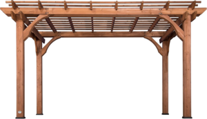 Backyard Discovery Pergola En Bois 305 X 426 cm Abri de Terrasse Autoportant Pour Le Jardin – Image 4