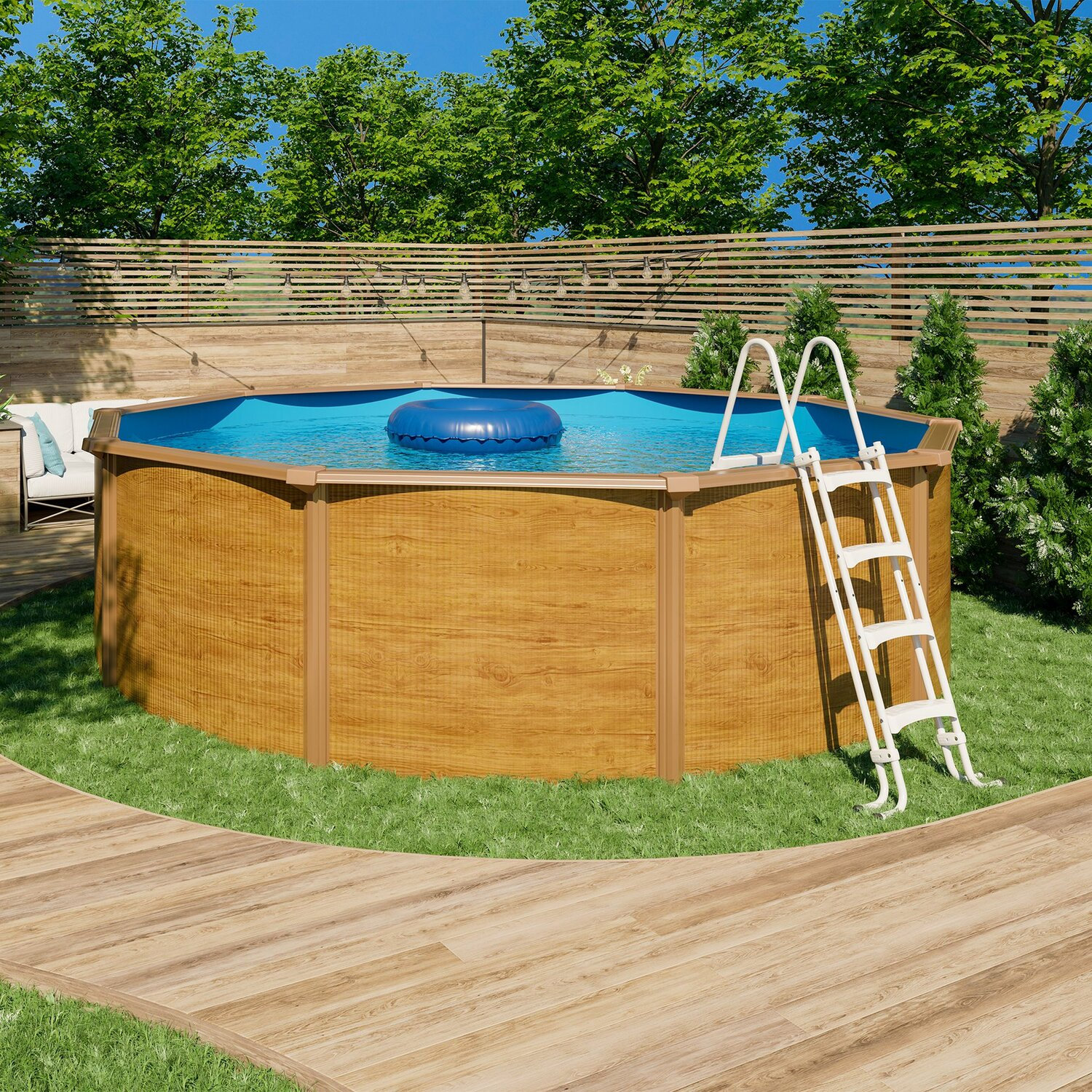download - 2026-07-16T114229.032 Piscine hors sol acier ronde Ø 4,55 x 1,20 m aspect bois CANYON – Image 1