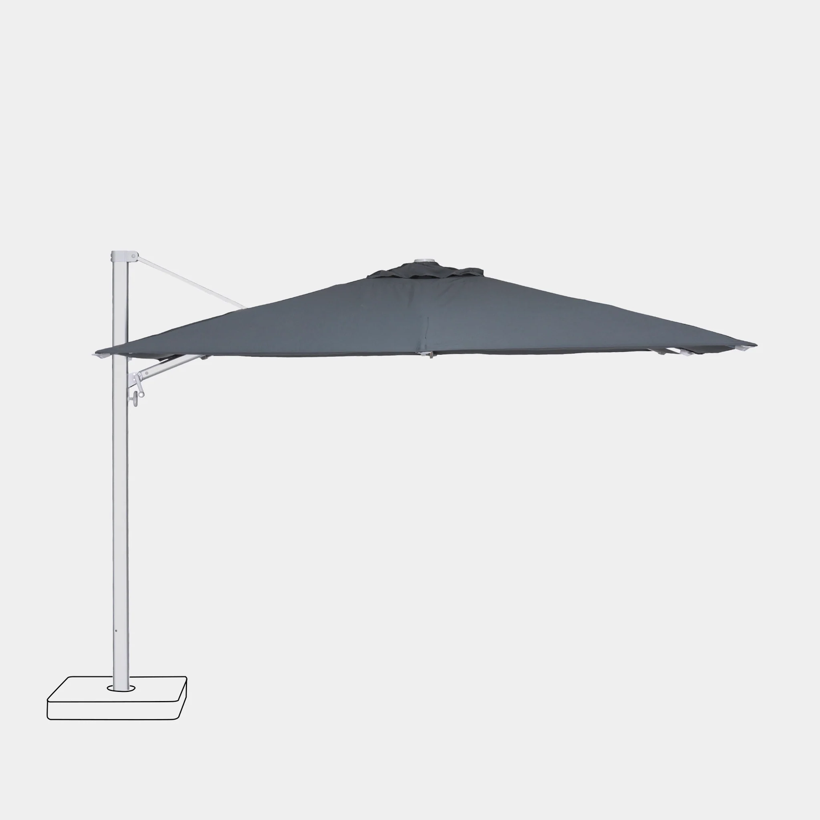 download (42) ARTELIA Tivani 3x4m · Parasol déporté LED · Toile Axroma · Gris foncé · Pied roulant inclus · Qualité premium – Image 1
