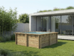 Piscine bois rectangle Maldives 3.20 X 3.20 X 1.24 M – Image 2