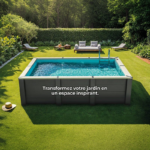 Gre Piscine composite Avant-Garde Nova carrée 3,15 x 3,15 x 0,96 m – Image 5