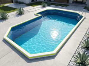 Durable extérieur IPOOLGO famille grande piscine gonflable adulte Rectangle soufflage profond – Image 2